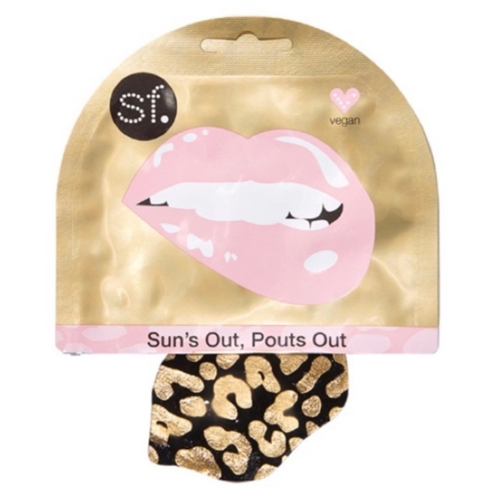 Sun’s Out, Pouts Out. 4 Gold Foil Lip Masks